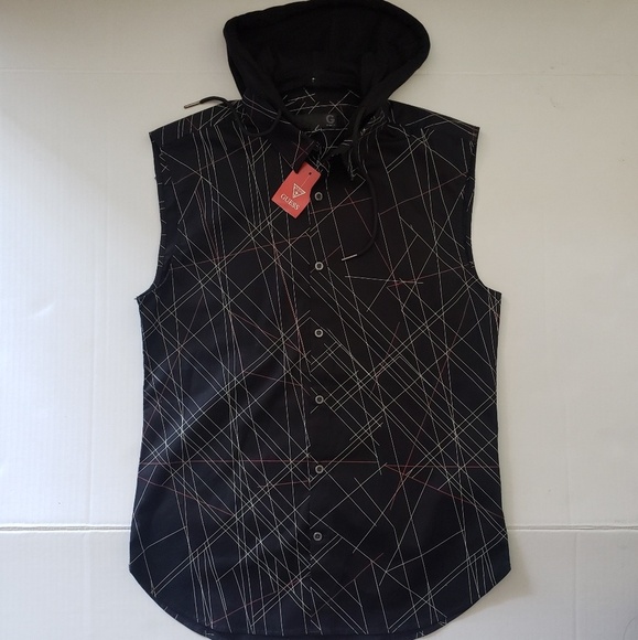 NWT G BY GUESS NORWALK SHORT-SLEEVE SHIRT - Picture 4 of 5